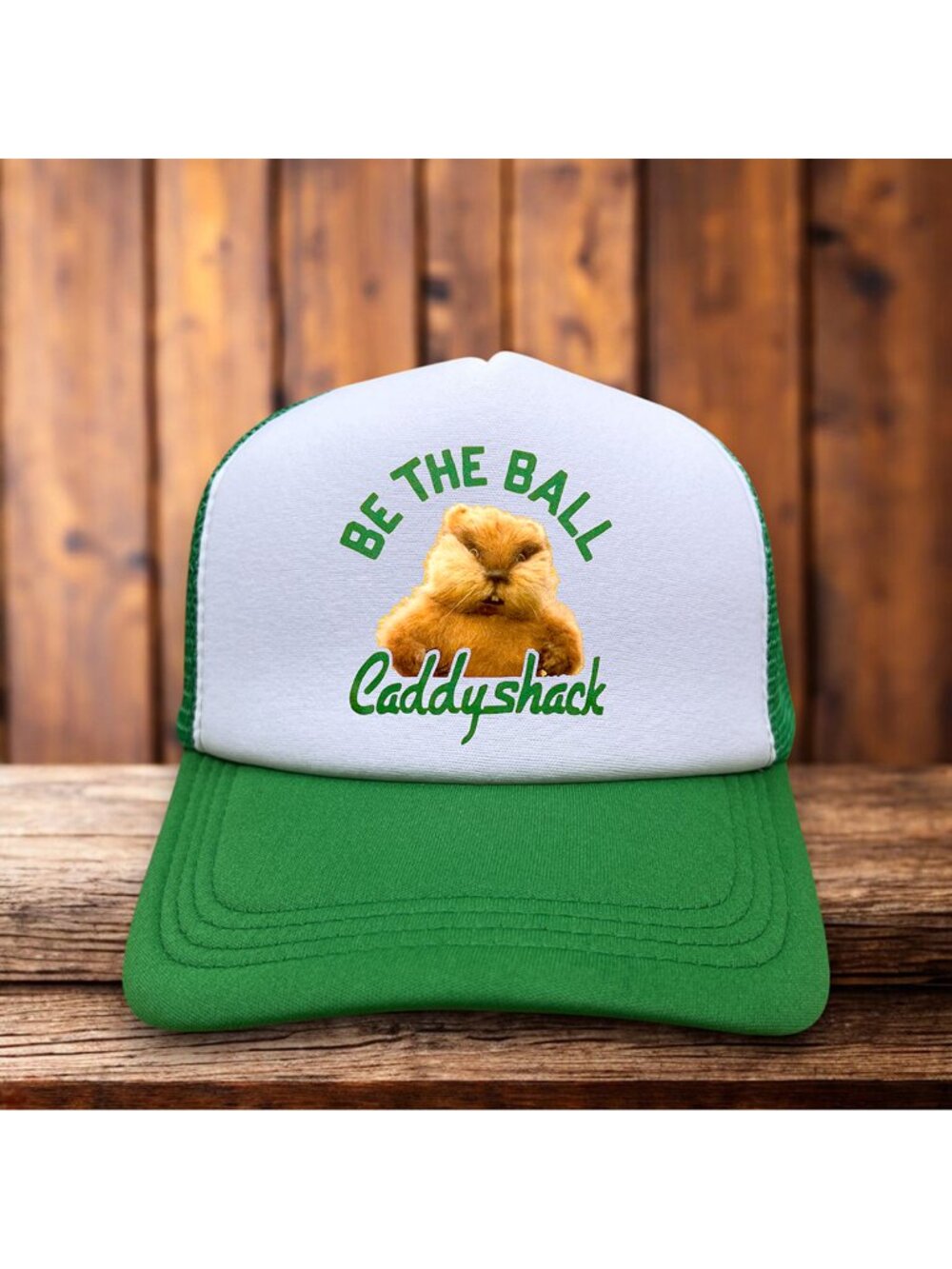 Caddyshack Mens Trucker Hat Green Snapback Bill Murray 1980 Golf Retro Ball Cap